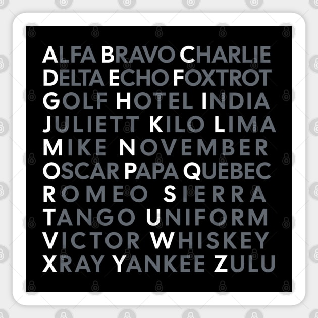 NATO Phonetic Alphabet Sticker by Distant War